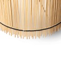 hk living abat jour lampe a poser fines tiges bambou naturel cone
