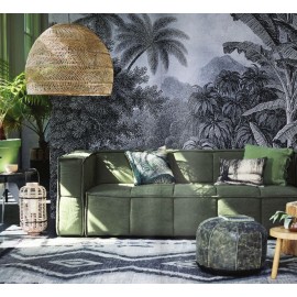 Grande suspension osier naturel HKliving Ball M