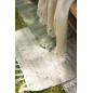 ib laursen petit tapis chambre coton vert olive uni franges