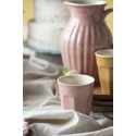 tasse a cafe rustique style campagne rose corail pourdre ib laursen