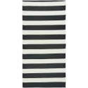 tapis long plastique recycle larges rayures noir blanc ib laursen