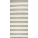 tapis long plastique recycle rayures beige blanc ib laursen