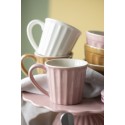 tasse a cafe avec poignee gres strie cotele ib laursen rose corail