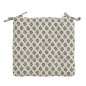 madam stoltz coussin de chaise galette coton noir blanc motif 45 x 45 madam stoltz coussin de chaise galette coton noir blanc motif 45 x 45