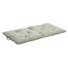 madam stoltz matelas de banquette coton reversible vert amande rayures