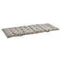 madam stoltz matelas long banquette double face reversible floral raye