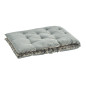 long matelas banquette double face reversible vert amande floral raye