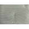 madam stoltz matelas de banquette coton reversible vert amande rayures