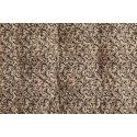 matelas de banquette double face reversible coton marron fleuri rayures