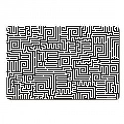 Set de table noire blanc original remember labyrinthe (set de 4)