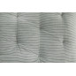 long matelas banquette double face reversible vert amande floral raye