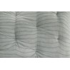 long matelas banquette double face reversible vert amande floral raye
