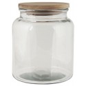 bocal de cuisine verre couvercle bois ib laursen 2350 ml