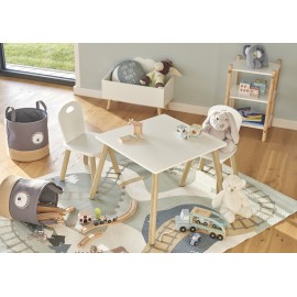 Petite table 2 chaises enfant bois FSC Zeller Scandi