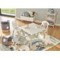 Petite table 2 chaises enfant bois FSC Zeller Scandi Petite table 2 chaises enfant bois FSC Zeller Scandi