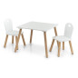 Petite table 2 chaises enfant bois FSC Zeller Scandi Petite table 2 chaises enfant bois FSC Zeller Scandi
