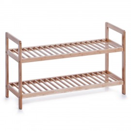 Étagère à chaussures 2 étages bambou Zeller