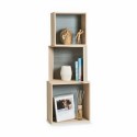 etagere murale 3 cubes bois naturel gris zeller 15144