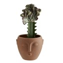 madam stoltz cache pot visage terracotta gres