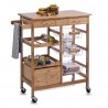 Meuble cuisine desserte bois Zeller