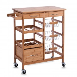 Meuble cuisine desserte bois Zeller