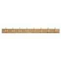 nordal portemanteau mural retro bois beige 8 pateres or 4085