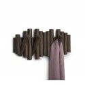 umbra picket portemanteau mural batons de bois fonce 1011471-746