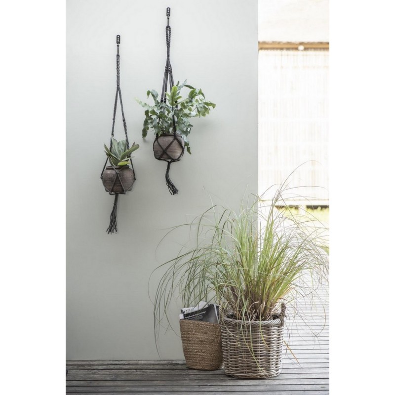 Sungmor – crochets de plafond en fonte noire robuste, 2 pièces, ancres  murales, crochet à plante, crochet