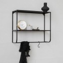 house doctor etagere murale metal noir prove