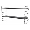 bloomingville north shelf etagere murale noire design