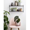 bloomingville north shelf etagere murale noire design