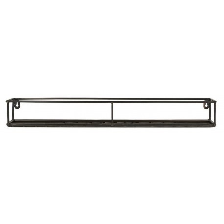 etagere murale etroite industrielle metal noir ib laursen