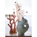 madam stoltz vase poisson gres vert clair