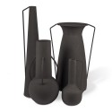 Set de 4 vases design métal Pols Potten Roman noir