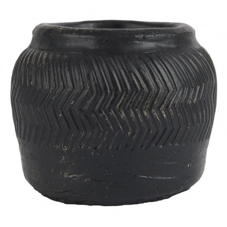 cache pot beton noir texture ib laursen cesar