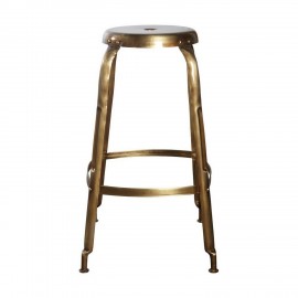 Tabouret de bar métal laiton House Doctor Define