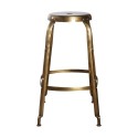 Tabouret de bar style rétro métal laiton House Doctor Define