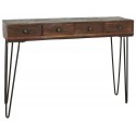 table console 4 tiroirs bois recycle style vintage brocante ib laursen