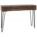 Table console 4 tiroirs bois recyclé style brocante IB Laursen