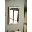petit miroir mural cadre bambou rustique naturel ib laursen
