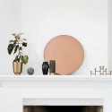 Miroir rond dore rose house doctor walls