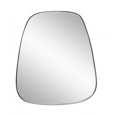 miroir mural trapeze metal argent hubsch