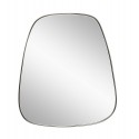 miroir mural trapeze metal argent hubsch