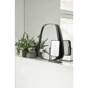 miroir mural trapeze metal argent hubsch