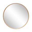 Grand miroir mural rond bois clair Hübsch 80 cm