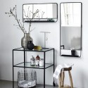 house doctor Ph0801 chic miroir etagere vintage metal noir