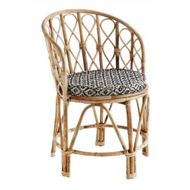 Chaise rétro vintage bois bambou naturel Madam Stoltz