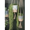 macrame pour plantes jute naturel beige ib laursen