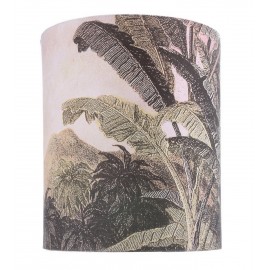 hk living abat jour cylindre lin imprime motif jungle VLK2012