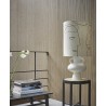hk living abat jour pour lampe de table visages lin blanc ecru